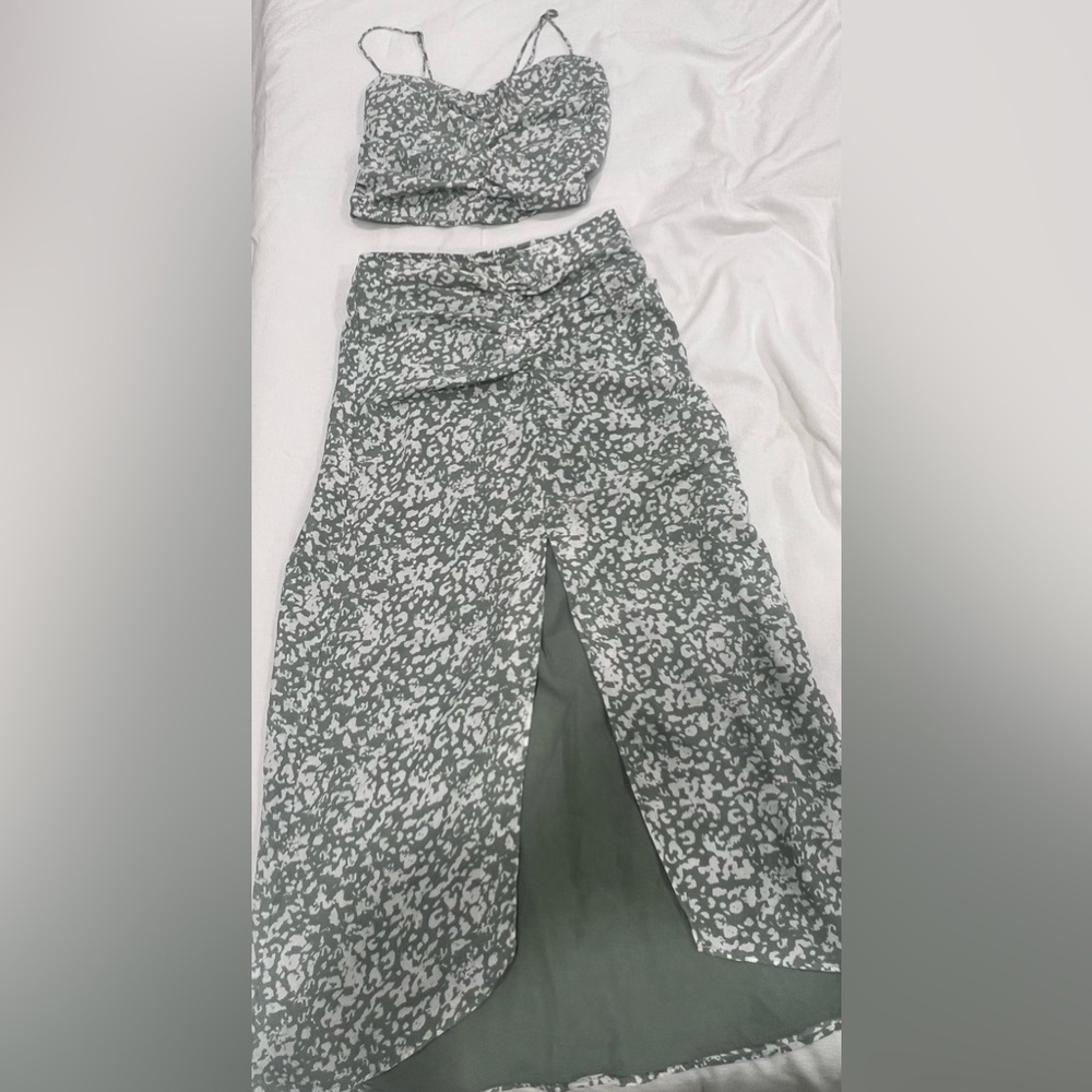 Abercrombie & Fitch, fern green pattern color, matching set, size XS